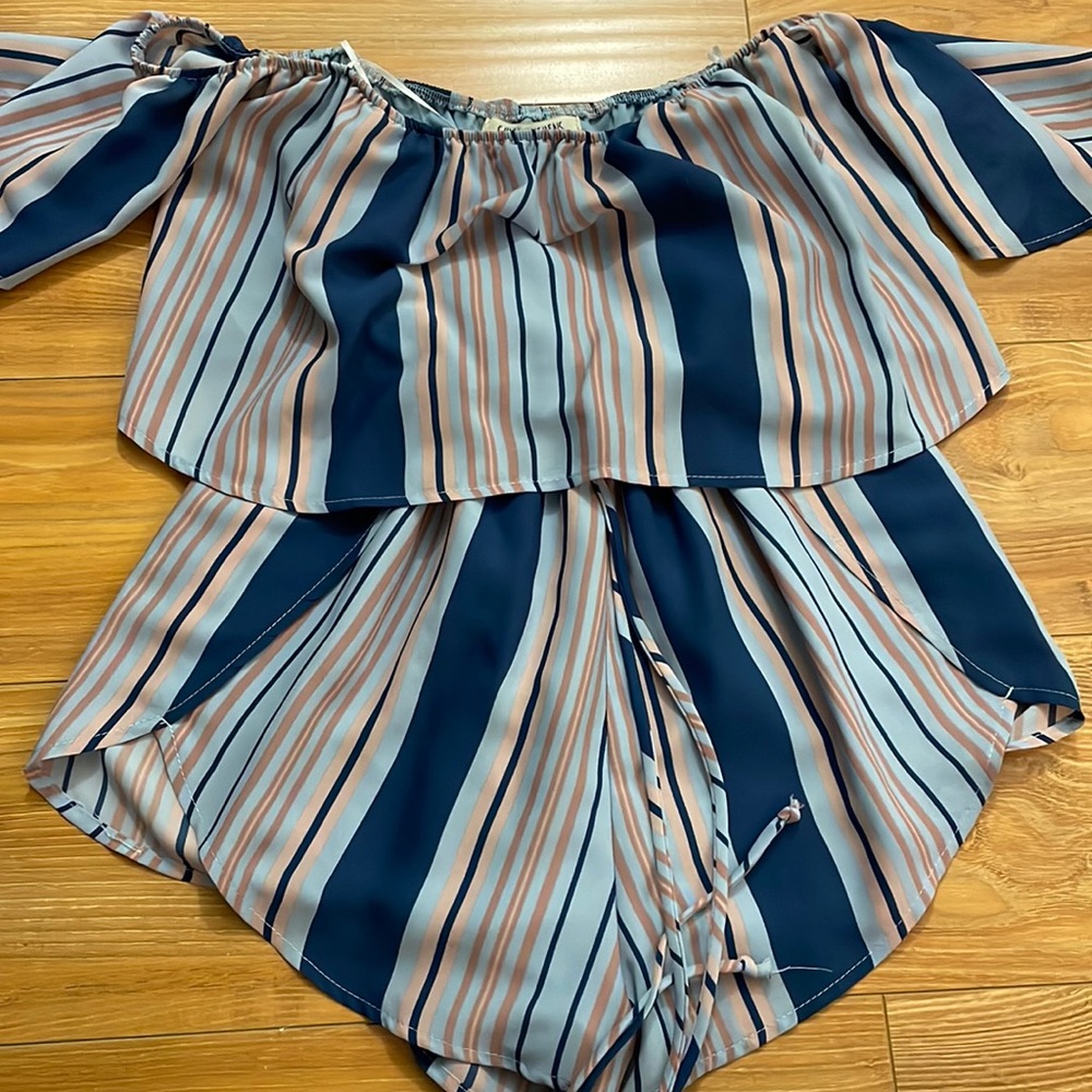 Sunday Stevens Off the Shoulder Romper